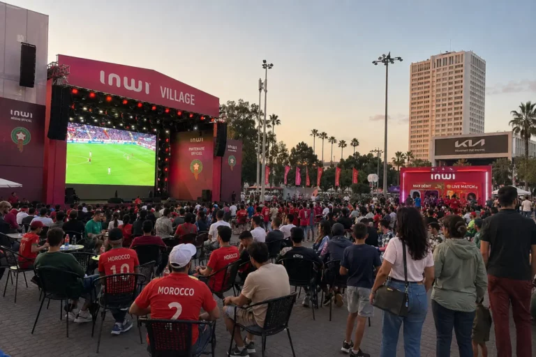 Fan zone Casablanca Coupe du Monde 2026 : inwi Village, Coca-Cola COC et Megarama